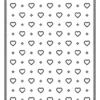135056 Barto Design Dies A6 Backcover - Hearts coverplate hjerter