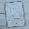135057 Barto Design Dies A6 Backcover - Snowflake snefnug baggrund iskrystaller julekort