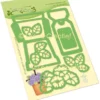45.8528 Leane Creatief dies Flower Pot Label Pocket tag blomster krukke blade sløjfer