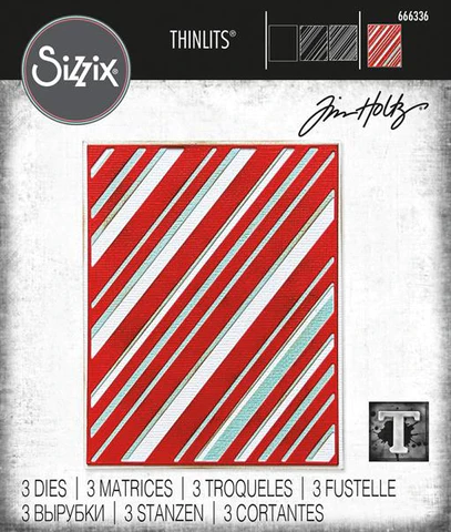 666336 Sizzix Tim Holtz die Layered Stripes striber coverplate