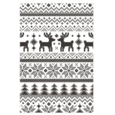 666340 Sizzix Tim Holtz embossing folder Holiday Knit julesweater mønster