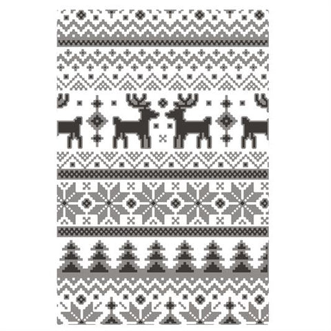 666340 Sizzix Tim Holtz embossing folder Holiday Knit julesweater mønster