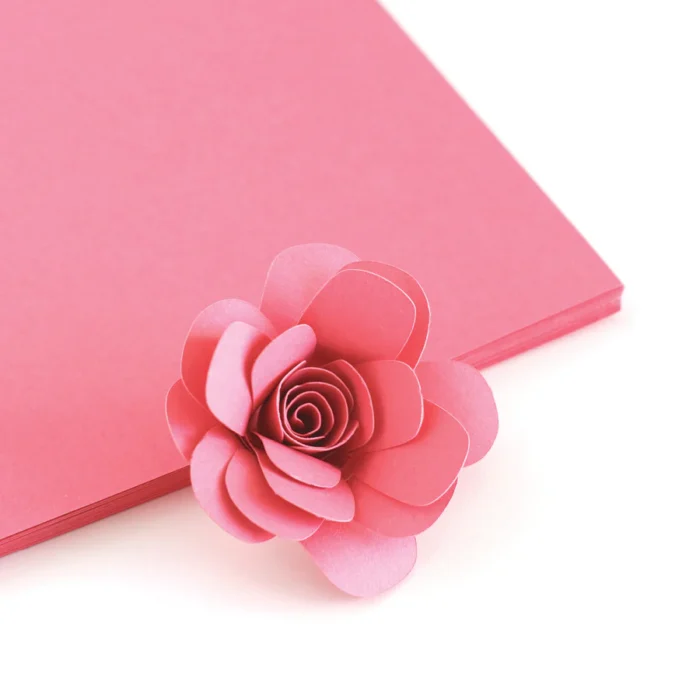 The Stamp Market Cardstock Peony lyserødt pink karton papir