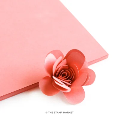 The Stamp Market Cardstock Salmon laksefarvet lyserød pink karton papir