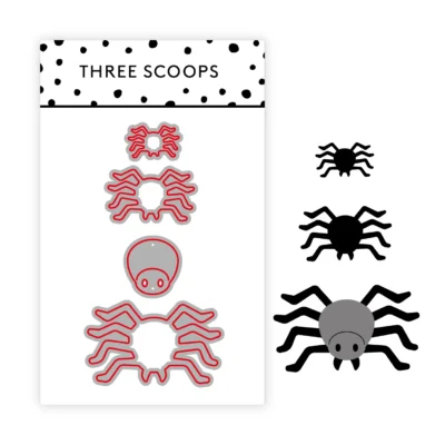 Three Scoops DIES TSCD0293 Edderkop die Halloween spindelvæv