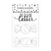 Three Scoops STEMPEL TSSM0276 Karameller slikpapir julehygge halloweenslik lækker