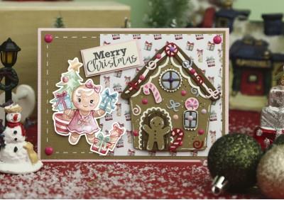 YCD10334 Yvonne Design dies Gingerbread House perberkagehus perberkagemand slikstokke julehus