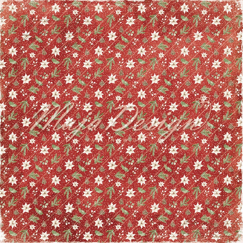 1302 - Woodland Christmas - Homage Maja Design Jul Julestjerner Juleblomster Grangrene