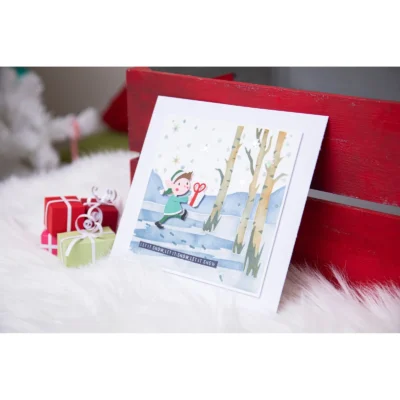 666318 Sizzix Seasonal Vibes Stempel Forside Tekststempler Julesange Christmas Songs