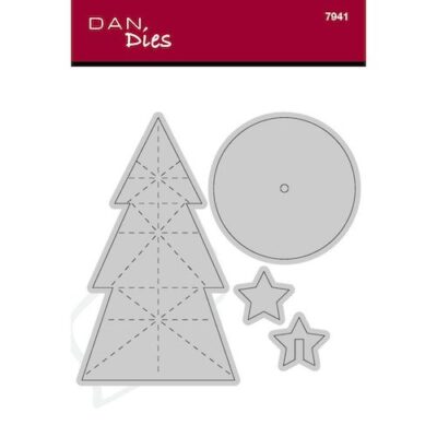 7941 Dan Dies die Juletræ Stor foldet juletræ 3D stjerner