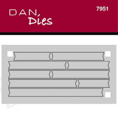 7951 Dan Dies die Hurtig Tekst - Banner cutting die til stempler