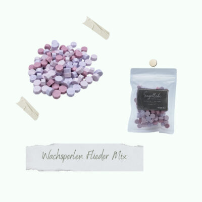CD-SW-028 Creative Depot wax beads Lilac Mix lilla violet voksperler