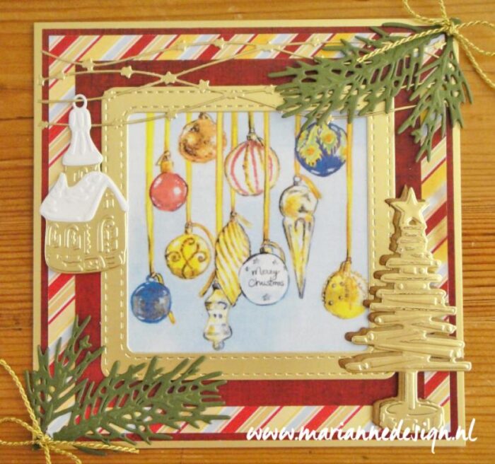 CR1381 Tiny's Ornaments - Church & Owl julekugler ugler kurker ornamenter