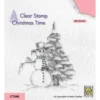 CT046 Nellie Snellen clear stamp Snowman stempel stempler snemand juletræ julemotiver