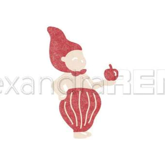 D-AR-W0174 Alexandra Renke die Gnome Alvar nisse julepynt æbler