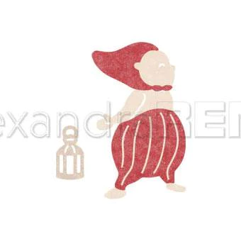 D-AR-W0178 Alexandra Renke die Gnome Björn nisse med lanterne julenissen julepynt