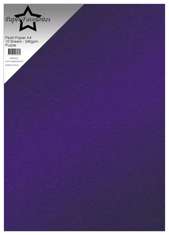 PFSS412 Paper Favourites Pearl Cardstock Purple lilla violet perlemorseffekt karton papir