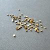 SBA532 Simple and Basic Half Pearl Polished Gold halvperler blanke guld