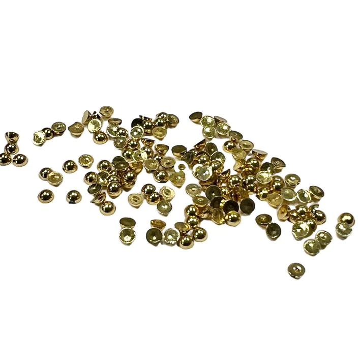 SBA532 Simple and Basic Half Pearl Polished Gold halvperler blanke guld