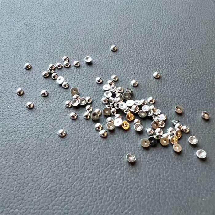 SBA561 Simple and Basic Half Pearl Polished Silver sølv blanke halvperler