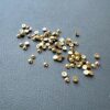 SBA562 Simple and Basic Half Pearl Polished Gold halvperler guld blanke