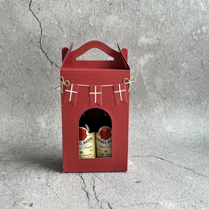 SBD374 Simple and Basic Design die Giftbox for Mini Bottles bailey gammel dansk underberg flasker kyllinger vinæske