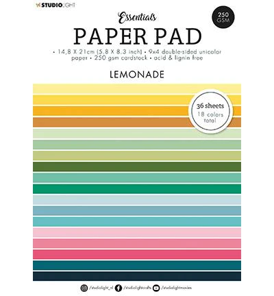 SL-ES-PP91 Studio Light Paper Pad Lemonade limonade karton papir blok