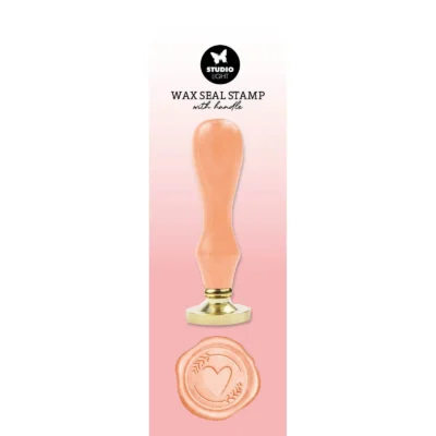 SL-ES-WAX09 Studio Light wax stamp with handle Heart hjerte vokssegl bryllup konfirmation