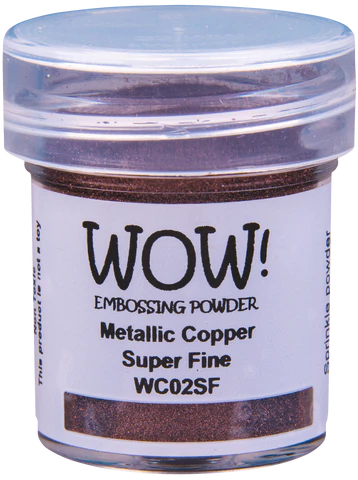 WC02SF WOW! Embossing Powder Metallics - Metallic Copper - Super Fine kobber superfint embossing pulver
