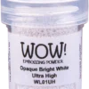 WL01UH WOW! Embossing Powder Opaque Whites - Bright White - Ultra High ekstra høj embossingpulver i hvid