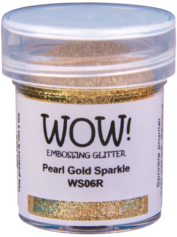 WS06R WOW! Embossing Powder Embossing Glitters - Pearl Gold Sparkle Regular guld glimmer embossingpulver