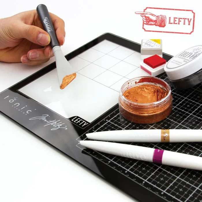 2632E Tim Holtz Glass Media Mat LEFT rejseudgave glasplade paste inking