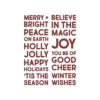 666062 Sizzix Tim Holtz die Bold Text Christmas juletekster merry + bright believe in magic joy holly jolly peace on earth 'tis the season christmas carols