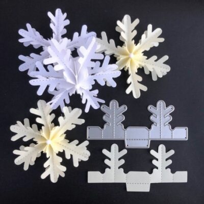 D-PP-3D0012S FarbTon die Stanze für Schneeflocke (12S) snowflake snefnug foldet julepynt