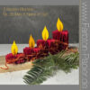 D-PP-3D0035Mini FarbTon die 2 Kerzen-Stanzen (35Mini) cylinder lys flamme kalenderlys foldet julepynt