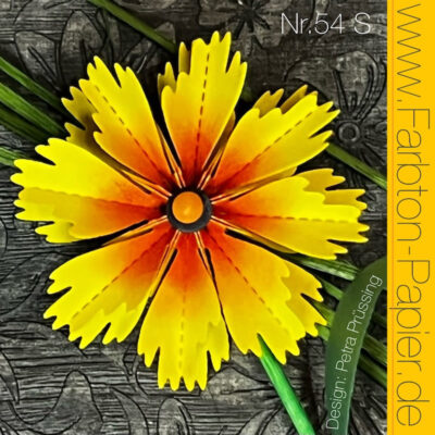 D-PP-3D0054S FarbTon die Stanze Für Faltblume (54S) foldet blomst