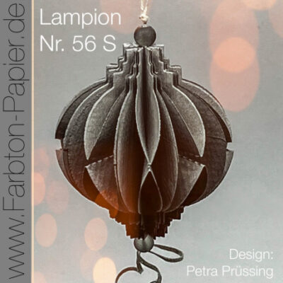 D-PP-3D0056S FarbTon die Stanze für Lampion (56S) lanterne lampe julekugle foldet julepynt