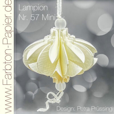 D-PP-3D0057Mini FarbTon die Stanze für Lampion (57Mini) lanterne lampe julekugle foldet julepynt