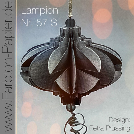 D-PP-3D0057S FarbTon die Stanze für Lampion (57S) lanterne lampe julekugle foldet julepynt
