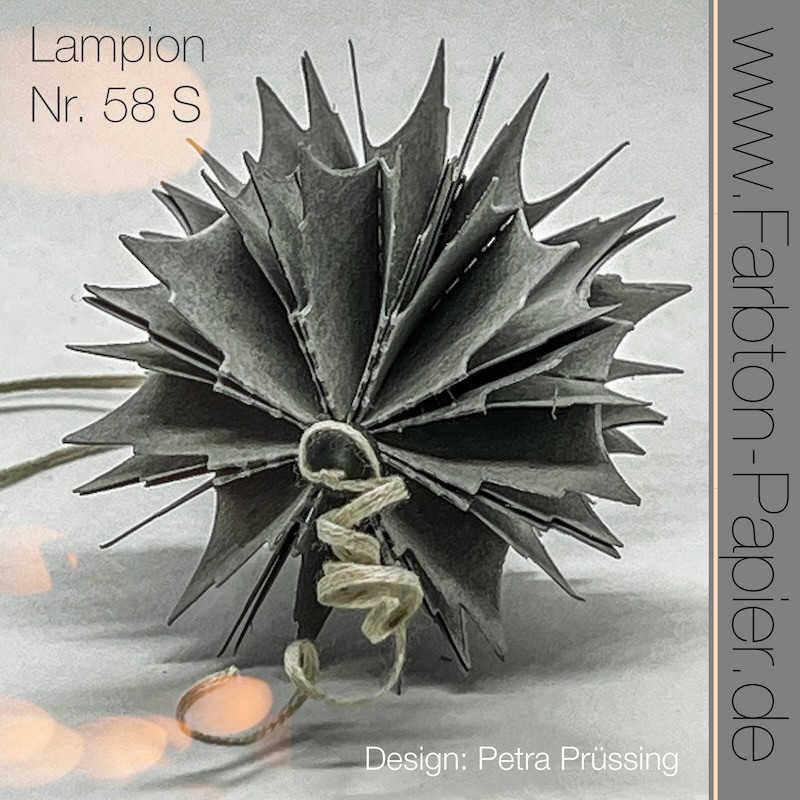 D-PP-3D0058S FarbTon die Stanze für Lampion (58S) lanterne lampe julekugle foldet julepynt