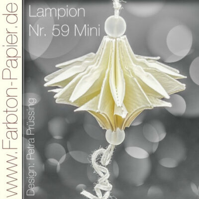 D-PP-3D0059Mini FarbTon die Stanze für Lampion (59Mini) lanterne lampe julekugle foldet julepynt