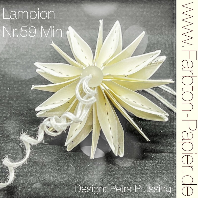D-PP-3D0059Mini FarbTon die Stanze für Lampion (59Mini) lanterne lampe julekugle foldet julepynt