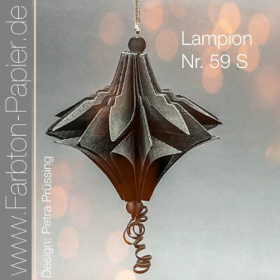 D-PP-3D0059S FarbTon die Stanze für Lampion (59S) lanterne lampe julekugle foldet julepynt