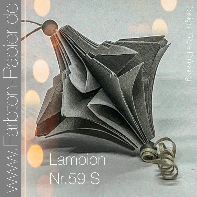 D-PP-3D0059S FarbTon die Stanze für Lampion (59S) lanterne lampe julekugle foldet julepynt