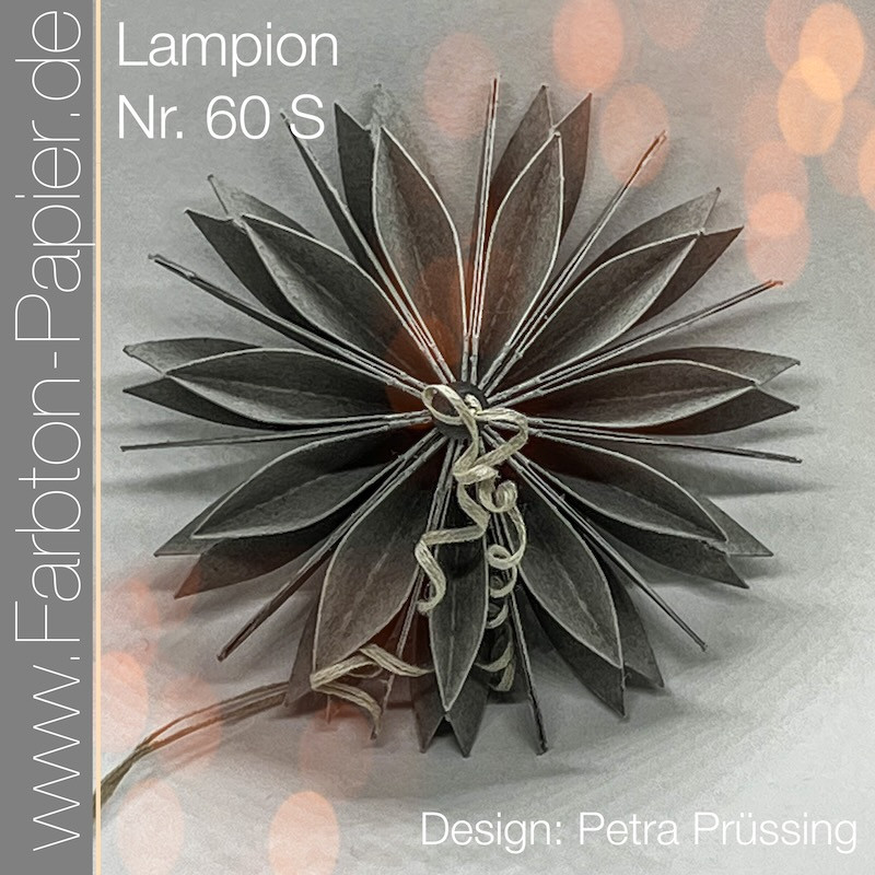 D-PP-3D0060S FarbTon die Stanze für Lampion (60S) lanterne lampe julekugle foldet julepynt