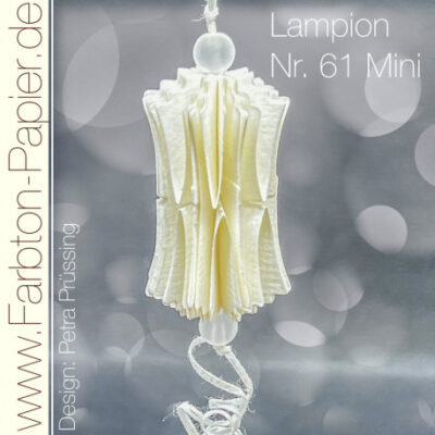 D-PP-3D0061Mini FarbTon die Stanze für Lampion (61Mini) lanterne lampe julekugle foldet julepynt