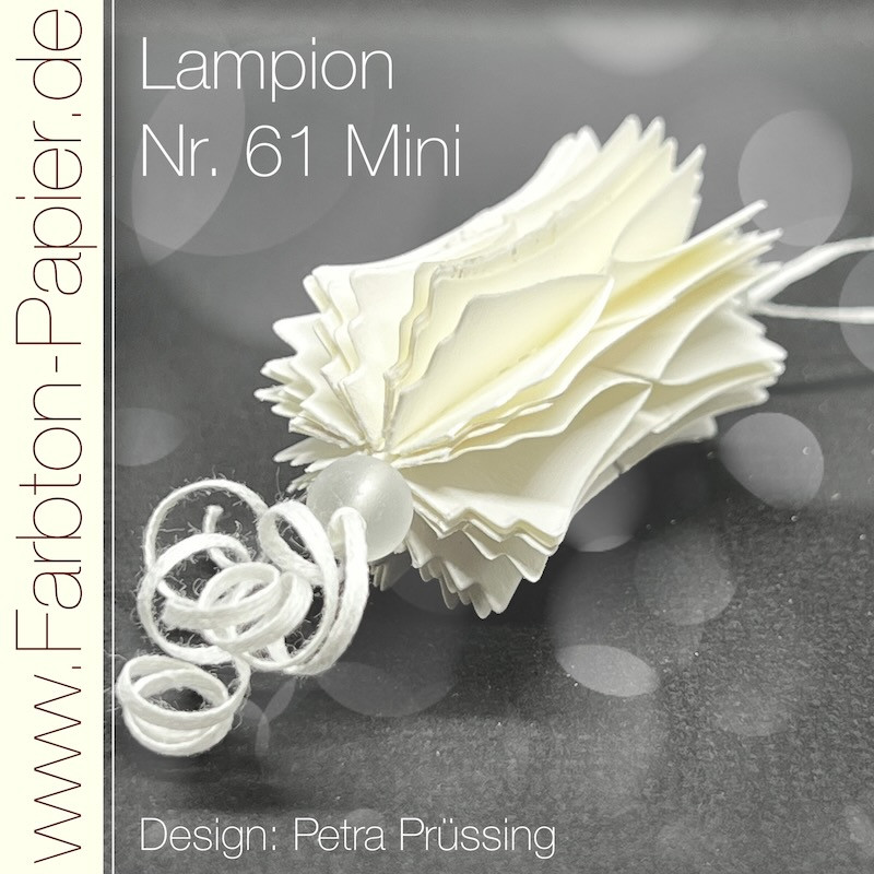 D-PP-3D0061Mini FarbTon die Stanze für Lampion (61Mini) lanterne lampe julekugle foldet julepynt