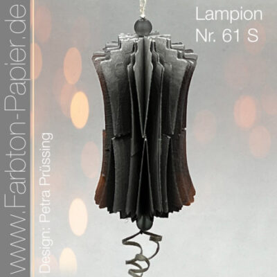 D-PP-3D0061S FarbTon die Stanze für Lampion (61S) lanterne lampe julekugle foldet julepynt