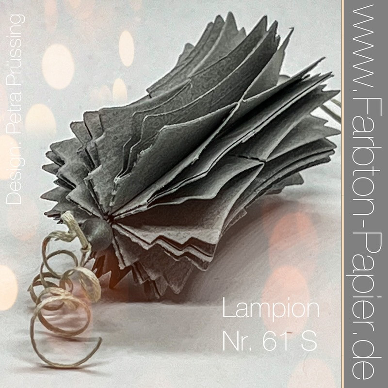 D-PP-3D0061S FarbTon die Stanze für Lampion (61S) lanterne lampe julekugle foldet julepynt