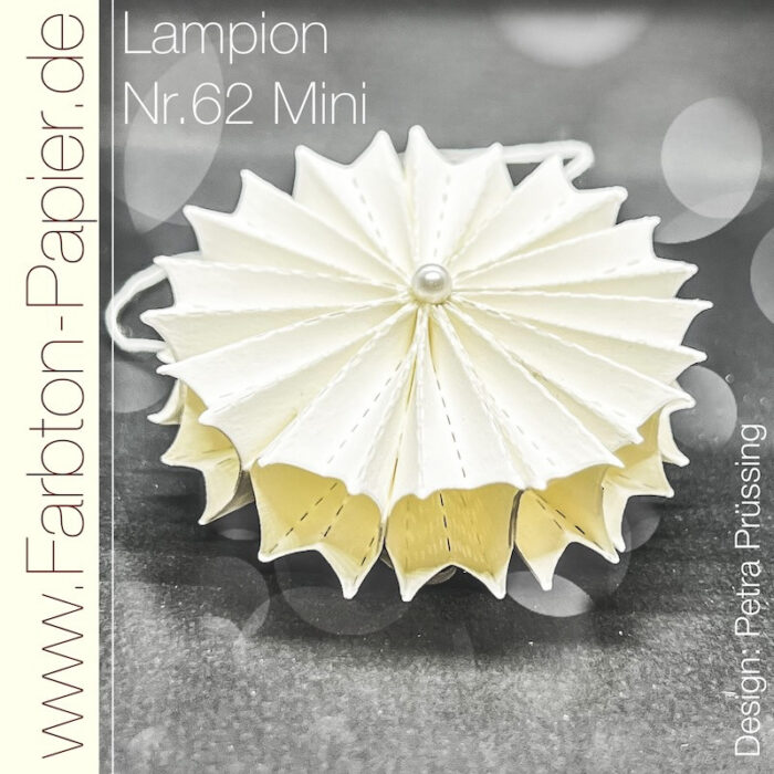 D-PP-3D0062Mini FarbTon die Stanze für Lampion lanterne lampe julekugle foldet julepynt